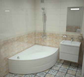 Акриловая ванна Гоа 150*100 правая + м/к + экран #WF_CITY_VIN# картинка