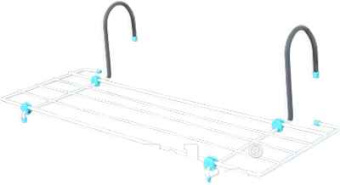 Сушилка для белья на батарею СБ5-65 серебрянный #WF_CITY_VIN# картинка