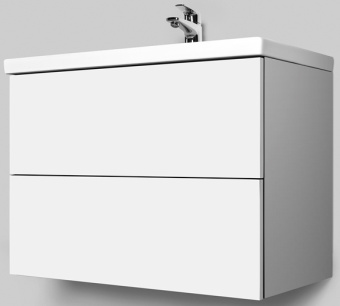 Тумба "GEM 75" 2 ящ. подвесная с раковиной GEM 75 #WF_CITY_VIN# картинка