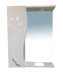 Шкаф зеркальный MDS "Лаура 55" со светом левая #WF_CITY_VIN# картинка