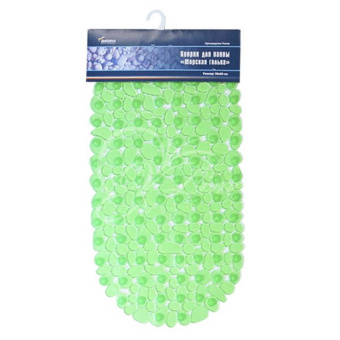 Коврик для ванны (Морская галька) зеленый #WF_CITY_VIN# картинка