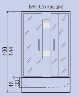 NARA душевая кабина Б/К 80/43 МТ #WF_CITY_VIN# картинка