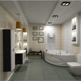 Акриловая ванна Палермо 150*150 + каркас + панель #WF_CITY_VIN# картинка