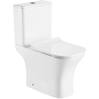 FRETTA SQUARE AZ-5121 унитаз-компакт безободковый + сиденье  микролифт #WF_CITY_VIN# картинка