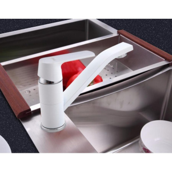 Смеситель F4531 для кухни белый FRAP #WF_CITY_VIN# картинка