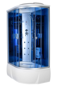 AQUACUBIC 3306A L 120*80*220 гл.п. blue mirror #WF_CITY_VIN# картинка