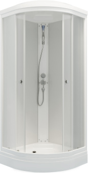 УЛЬТРА А ДН4 душевая кабина 90*90 1/4 круга/низ.подд./Белый !!!АКЦИЯ!!!ХИТ ПРОДАЖ!!! #WF_CITY_VIN# картинка