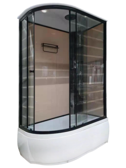 Душевая кабина ДАНА-54 R 120*80*215 (БЕЖ полосы) в.п. #WF_CITY_VIN# картинка