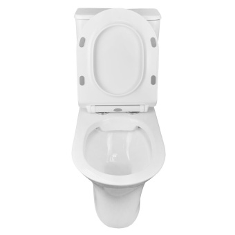 FRETTA ROUND AZ-7121 унитаз напольный безободковый + изогнутое сиденье микролифт #WF_CITY_VIN# картинка