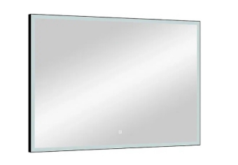 Зеркало "Frame" LED 1000*700 BLACK (сенсор) ЗЛП188 #WF_CITY_VIN# картинка