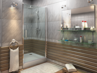 Душевое ограждение PANDORA DR90-C-CH (L/R) прямое 90*185 ст.прозрач. 6мм (без поддона и автослива) #WF_CITY_VIN# картинка