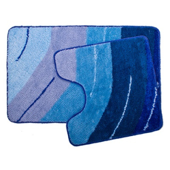 Набор 2 ковра 50*80/50*50 "VETTA" акрил АРТ 462-389 (синий) #WF_CITY_VIN# картинка