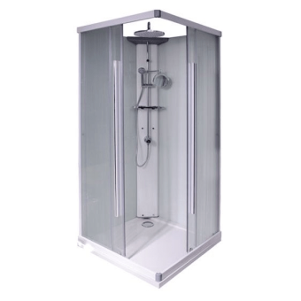 ОРИОН 3 душевая кабина 90*90 квадрат ЛЁН Белая #WF_CITY_VIN# картинка