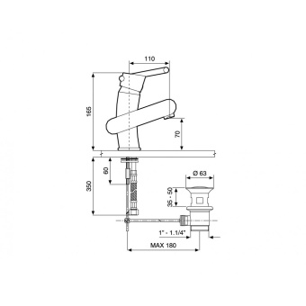 Смеситель Twist 6603 для раковины #WF_CITY_VIN# картинка