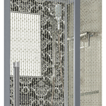 NG 7714B (Ниагара) душевая кабина 100*90*215 н.п. (черные ст.) #WF_CITY_VIN# картинка