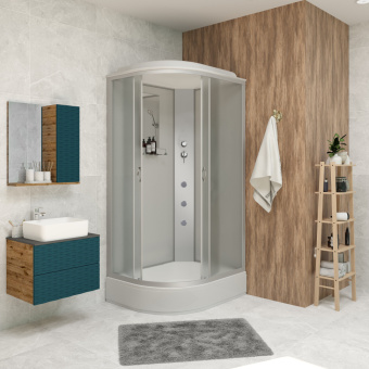 Душевая кабина Niagara Classic NG-33974-14RG (90*70*215) ср.п (26см), стекло матовое #WF_CITY_VIN# картинка