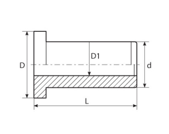 Штуцер для присоединения счетчика воды 20 (Бурт) ВОДПОЛИМЕР короткий #WF_CITY_VIN# картинка