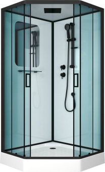 Душевая кабина Niagara Premium NG- 6901-01D BLACK(90*90*220) низ.поддон(16см)черный,стекло тониров #WF_CITY_VIN# картинка