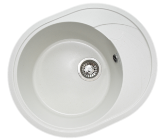 Кухонная мойка GranAlliance G-33, белый 575х465х200 мм (ДхШхВ)  #WF_CITY_VIN# картинка