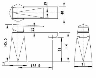 Смеситель д/раковины ICEBERG IC0826 #WF_CITY_VIN# картинка