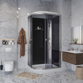 Душевая кабина Niagara Eco E120/80/13R/TN (120*80*215) н.п (13см), стекло тонированное #WF_CITY_VIN# картинка