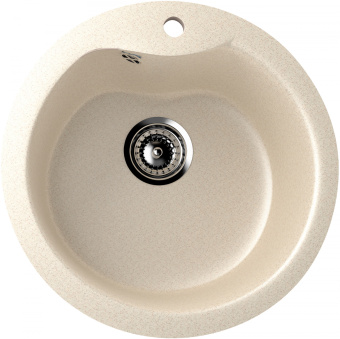Мойка гранитная U-102-310 серый D485мм сифон в комплекте #WF_CITY_VIN# картинка