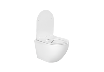 Унитаз подвесной AQ1901-00 ЕВРОПА безобод. с сиденьем тонким микролифт  #WF_CITY_VIN# картинка