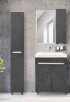 Тумба "УРАН COMO 50" 2 створки ГРАФИТ С РАКОВИНОЙ COMO 50 #WF_CITY_VIN# картинка