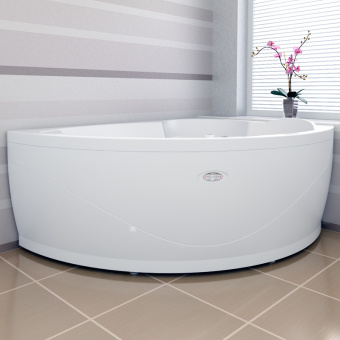 АЛАРИ ванна  г/м 168*120 ЛЕВАЯ + каркас+слив-перелив+экран #WF_CITY_VIN# картинка