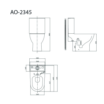 Унитаз-компакт АО-2345 Pro Astro !!!ХИТ!!! #WF_CITY_VIN# картинка