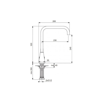 Смеситель VIDIMA UNO для кухни BA242AA #WF_CITY_VIN# картинка