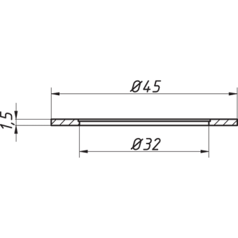 Прокладка торцевая 40 (П-4040) ОРИО (20) #WF_CITY_VIN# картинка