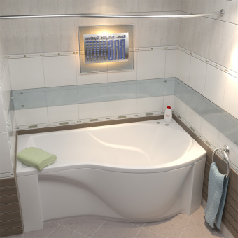 КАПРИ ванна акрил. 170*95 правая с каркасом #WF_CITY_VIN# картинка