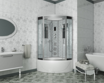 NG 7790 W (Ниагара) душевая кабина 90*90*220 гл.п (белые стенки) #WF_CITY_VIN# картинка