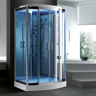 COMFORTY 35 Душевая кабина 120*85*218 стекло голубое, задняя зерк.панель #WF_CITY_VIN# картинка