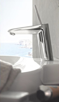 GROHE. Смеситель для раковины Eurodisk Joystick, со сливным гарнитуром, S-Size, 23425000 #WF_CITY_VIN# картинка