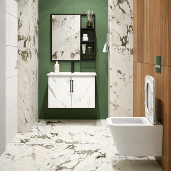 Унитаз подвесной K633 безободковый, сиденье тонкое ДП #WF_CITY_VIN# картинка