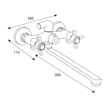 Смеситель 71236 ROXEN для ванны #WF_CITY_VIN# картинка