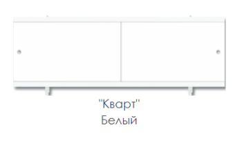 Экран для ванны "КВАРТ УНИВЕРСАЛ" 1,5 белый #WF_CITY_VIN# картинка