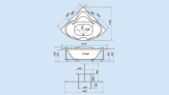 ТРОЯ ванна ГМ+2спина #WF_CITY_VIN# картинка