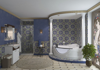 OLB-806 Ванна 155*155 ГМ с насосом и переливом #WF_CITY_VIN# картинка