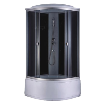 Душевая кабина ДАНА-718В (чёрная) 100*100*215 в.п #WF_CITY_VIN# картинка
