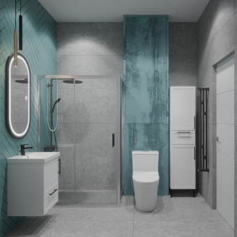 Монолит T1087 безободковый круговой смыв, сиденье тонкое ДП (с гофрой и подводкой) #WF_CITY_VIN# картинка