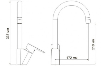 Смеситель Leine 3507 для кухни Wasser KRAFT #WF_CITY_VIN# картинка
