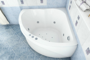 Акриловая ванна + экран River 120*120 #WF_CITY_VIN# картинка