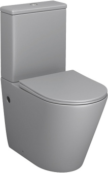 Унитаз GR-4480GLMS Color СВЕТЛО-СЕРЫЙ матовый безободковый #WF_CITY_VIN# картинка