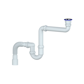 Сифон под стиральную машину Y315 1 1/2" прямоточ. с гофрой 40*40*50 UNICORN #WF_CITY_VIN# картинка