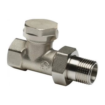 Клапан запорный для радиатора прямой FM 3/4" AQUALINK #WF_CITY_VIN# картинка