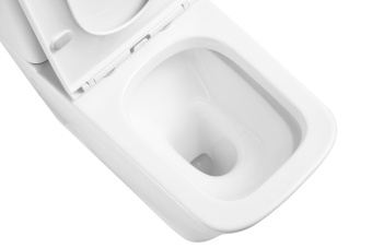 Унитаз компакт A2808 безободковый + сиденье тонкое ДП #WF_CITY_VIN# картинка