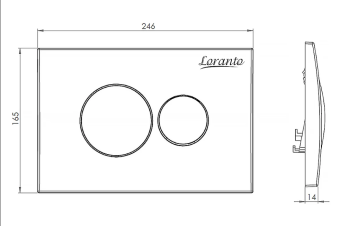 (SET)LORANTO Инсталляция 51см + кнопка Loranto кр.белый глянец+Унитаз подвесной Solido WH-028 безобо #WF_CITY_VIN# картинка